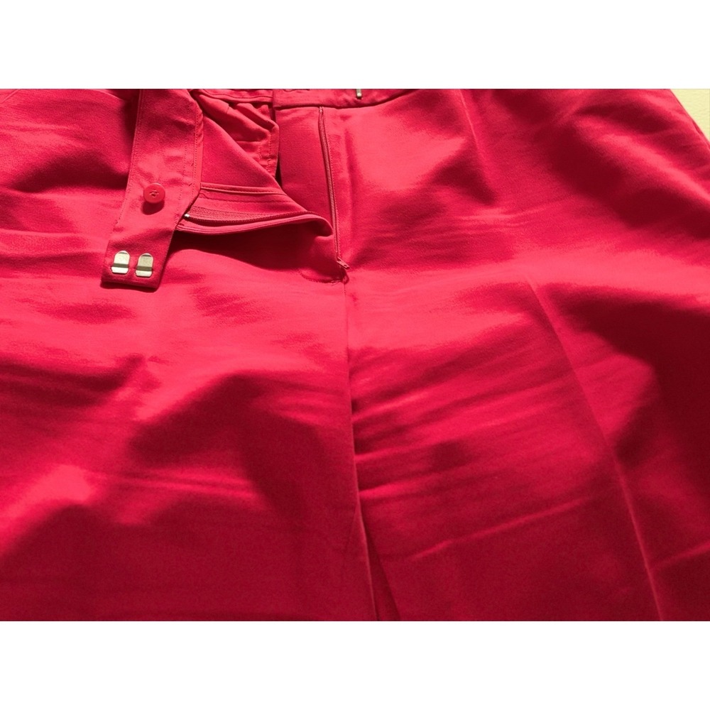 Talbots Hampshire Women's Petite 16WP Red Straight Leg Ankle Pants‎ EUC - Picture 5 of 8